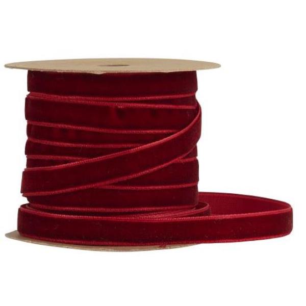 Veloursband *bordeaux* 10m
