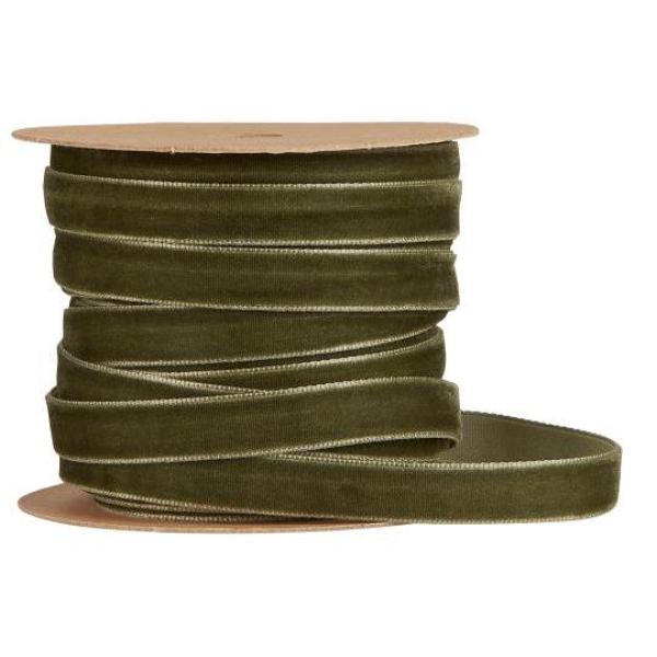 Veloursband *moosgrün* 10m