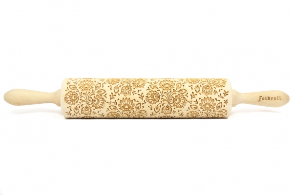 Nudelholz graviert * Floral*