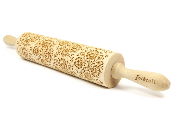 Nudelholz graviert * Floral*