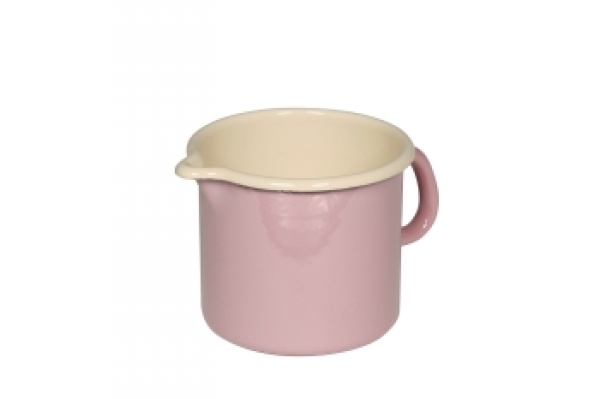 Emaille Schnabeltopf *rosa* 1 Liter
