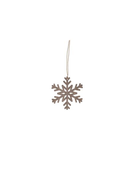 Anhänger *AXAMO* Schneekristall beige