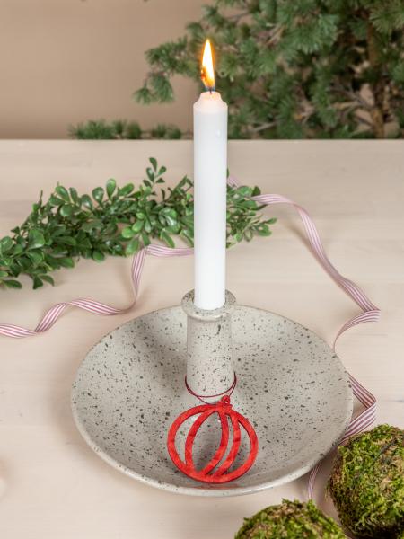 Anhänger *MALEN* Weihnachtskugel rot