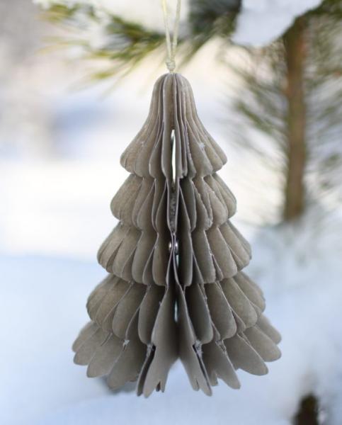 Anhänger Baum *GRANSTAD* beige