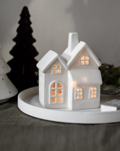 Keramik Haus *BYN* Nr.6  weiß