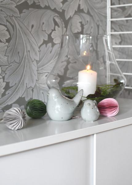 Anhänger Papier-Ei *DJUPDALEN* rosa