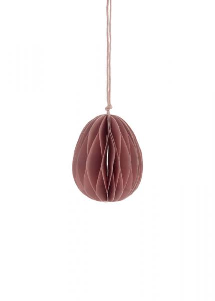 Anhänger Papier-Ei *DJUPDALEN* rosa