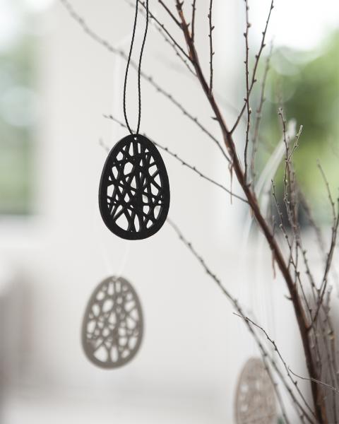 Anhänger Holz Ei *STENINGE* schwarz