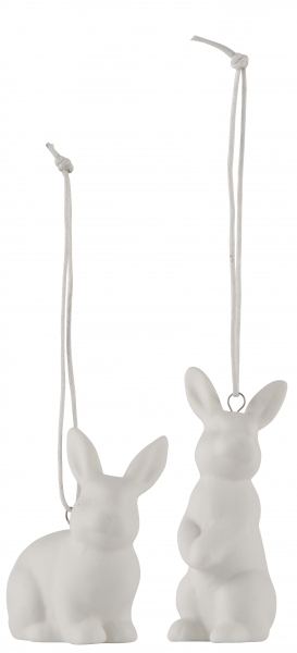 Hase *weiß* zum Hängen