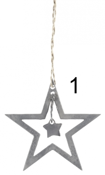 Tannenbaumschmuck *Stern* zink