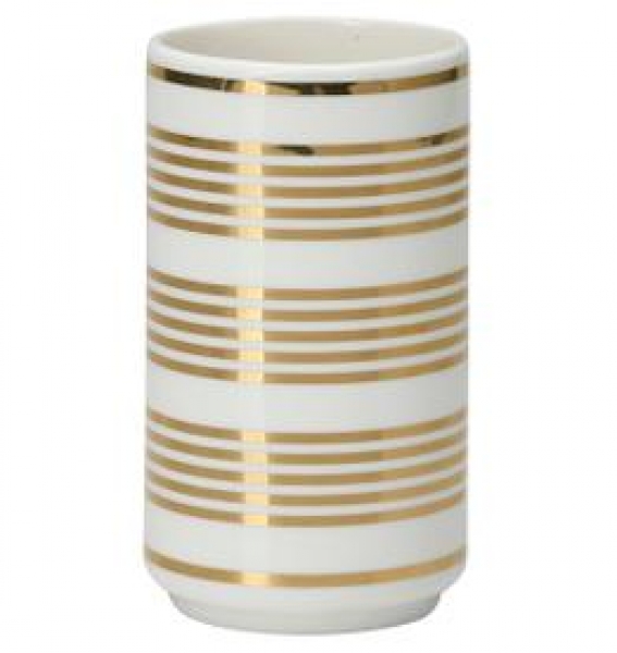 Vase *Stripe* gold