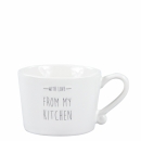 Mug white small *With love from my kitchen* black