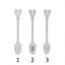 Löffel *Heart-Happy Home-Stripes * grey