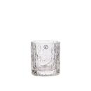 Kerzenhalter/ Vase *gemustertes Glas* 6x6,5 cm