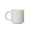 Glögg Tasse *geriffelt* naturweiß