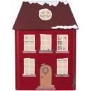 Gebäckdose *Weihnachtshaus* rot