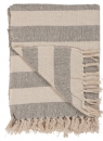 Plaid-Decke *creme-schwarz* gestreift
