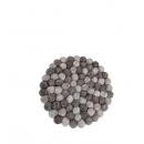 Untersetzer *BYXELKROK* light grey rund