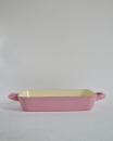 Emaille Auflaufform mit Henkel *rosa* 26cm
